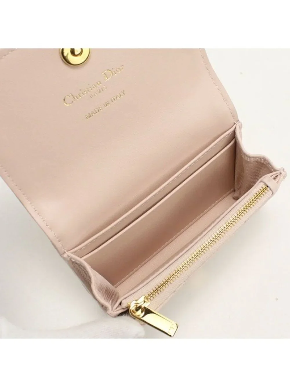 Dior Glycine Wallet Caro Coin Purse Lambskin